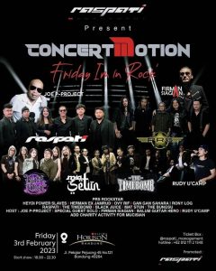 Raspati Management Sambut Kebangkitan Rock dengan Concertmotion “Friday Im in Rock” di Bandung