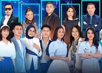 Para juri Indonesia Idol 2023 bersama delapan finalis (Foto: igindonesiaidol)