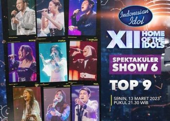 Program pencarian bakat Indonesia Idol 2023 memasuki babak Spektakuler Show ke-6. Malam ini Senin (13/3/2023), Top 9 peserta ditantang menyanyikan Original Sountrack Indonesia Movie. (Foto: IGindonesiaidol)