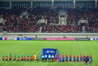 Pertandingan Grup K Kualifikasi Piala Asia U-23, di Stadion Manahan Solo, Jawa Tengah, Selasa (12/9/2023). (Foto: BPMI Setrpes)

