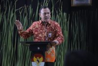 Ketua KPK Firli Bahuri resmi menjadi tersangka. (Foto: PMJ/Twitter).