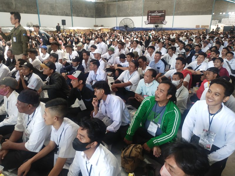 Petugas sorlip surat suara Pemilu 2023 yang berhasil menyelesaikan tugasnya (Foto: Istimewa)