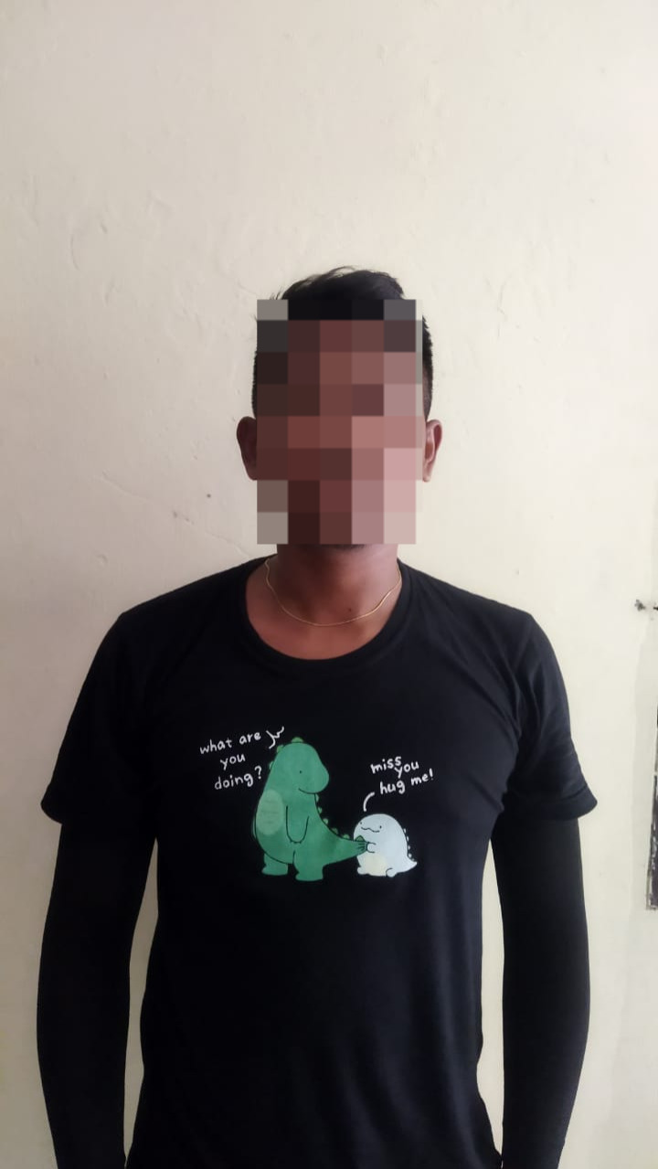 tersangka pengeroyokan saat dibawa ke Mapolsek Cikelet, Polres Garut, Minggu (31/12/2023)(Foto: Istimewa)