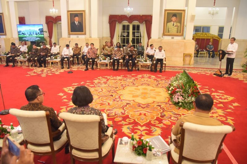 Presiden Jokowi pimpin Sidang Kabinet Paripurna di Istana Negara, Jakarta, Selasa (09/01/2023). (Humas Setkab/Rahmat)
