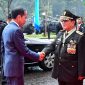 Presiden Jokowi dan Menhan Prabowo Subianto pada Rapat Pimpinan TNI-Polri Tahun 2024 di Markas Besar TNI, Cilangkap, Jakarta, Rabu (28/02/2024). (Foto: BPMI Setpres)

