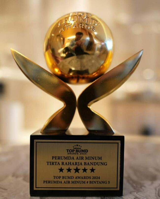 
Perumda Tirta Raharja Raih TOP BUMD Awards 2024 (Foto: Ist)
