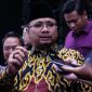 Menteri Agama RI Yaqut Cholil Qoumas saat ditanya wartawan pada Kamis (29/2/2024)(Foto: Rikie Andriyawan/kemenag)