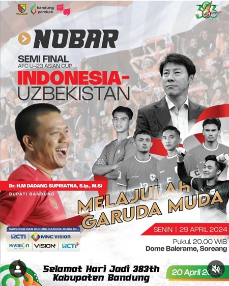Timnas Indonesia U-23 bertemu timnas Uzbekistan U-23 di semifinal Piala Asia U-23 2024,di Stadion Abdullah bin Khalifa, Doha, Qatar, Senin (29/4/2024), mulai pukul 21.00 WIB. (Foto: Humas)

