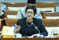 Anggota Komisi I DPR RI Nurul Arifin saat mengikuti Rapat Kerja Komisi I dengan Kemenkominfo dan BSSN, di Ruang Rapat Kerja Komisi I, DPR RI, Senayan, Jakarta, Kamis (27/6/2024). (Foto: Jaka/vel)