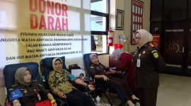 Kegiatan bakti sosial donor darah yang digelar Kejaksaan Negeri (Kejari) Garut, Rabu (17/7/2024)(Foto: Istimewa)