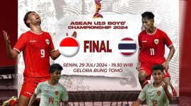 Duel Indonesia U19 vs Thailand U19 tersaji di partai Final Piala AFF 2024, di Stadion Bung Tomo, Surabaya Senin (29/7/2024) pukul 19.30 WIB.(Foto: tangkapan layar FB)

