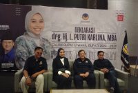Partai Nasdem resmi usung Luthfianisa Putri Karlina di Pilkada Garut dalam Deklarasi yang digelar di Aula Hotel Santika, Jalan Cipanas Baru, Kecamatan Tarogong Kaler, Kabupaten Garut, Minggu (7/7/2024)(Foto: Istimewa)