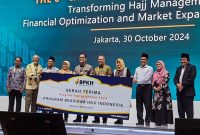 BPKH menggelar acara the 6th International Hajj Fund Forum atau Forum Keuangan Haji Internasional di Jakarta Convencion Center, Rabu (30/10/2024). (Foto: andre/dara)
