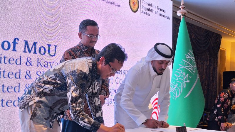 Peluncuran Bumbu Kampoeng di acara Expo Amazing Indonesia yang diselenggarakan Konsulat Jenderal Republik Indonesia di Jeddah Arab Saudi, Kamis 26 September 2024 (Foto: Istimewa)