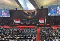 
Suasana Sidang Paripurna ke-3 agenda pelantikan pimpinan MPR RI periode 2024-2029 (Foto: detikcom)
