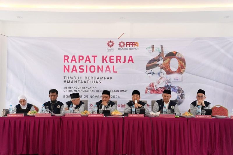Laznas PPPA Daarul Qur’an menggelar Rapat Kerja Nasional (Rakernas) 2025 di Bogor pada Kamis-Jum’at, 28-29 November 2024. (Foto: Ist)
