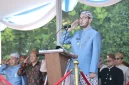 Bupati Bandung Barat Jeje Ritchie Ismail saat menjadi Pembina Upacara Hardiknas Tahun 2025 (Foto: Istimewa)