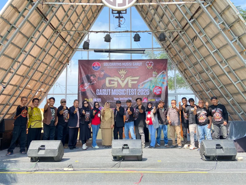 Pembukaan Garut Musik Fest 2025 yang dilaksanakan di Temu Kunci Cafe, Kecamatan Garut Kota, Kabupaten Garut, Senin (23/6/2025)(Foto: Istimewa)