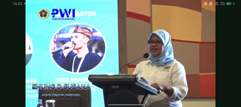 Ketua PWI Kabupaten Bandung, Enung D Susana (Foto: Istimewa)