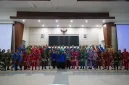 Sebanyak 54 peserta dari 27 kabupaten/kota siap bersaing di pemilihan Mojang Jajaka Jawa Barat 2025, di Trans Convention Centre, Kota Bandung, Minggu (20/7/2025).(Foto:deram/dara)
