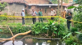 Tim Jihandak Gegana Brimob Polda Jabar mengevaluasi mortir yang ditemukan warga di  area perkebunan Kampung Patrol, Kecamatan Leles, Kabupaten Garut, Selasa  (1/7/2025)(Foto: Istimewa)