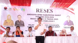 Reses Anggota DPRD Kabupaten Garut Periode 2024-2025 Masa Sidang III Tahun 2025 Daerah Pemilihan I yang berlangsung di Desa Haurpanggung, Kecamatan Tarogong Kidul, Kabupaten Garut pada Rabu (2/7/2025)(Foto: Istimewa)