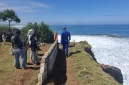 
Tim SAR Gabungan melakukan pencarian korban hilang terseret ombak di Pantai Puncak Guha, Kecamatan Caringin, Kabupaten Garut, Minggu (20/7/2025).(Foto: andre/dara)

