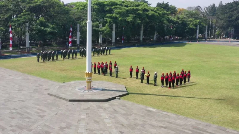 Lapang Gasibu ditutup sementara dari tanggal 12-20 Agustus 2025. Penutupan tersebut terkait persiapan peringatan HUT Ke-80 RI dan peringatan HUT Ke-80 Provinsi Jabar pada 19 Agustus.(Foto: Ist)